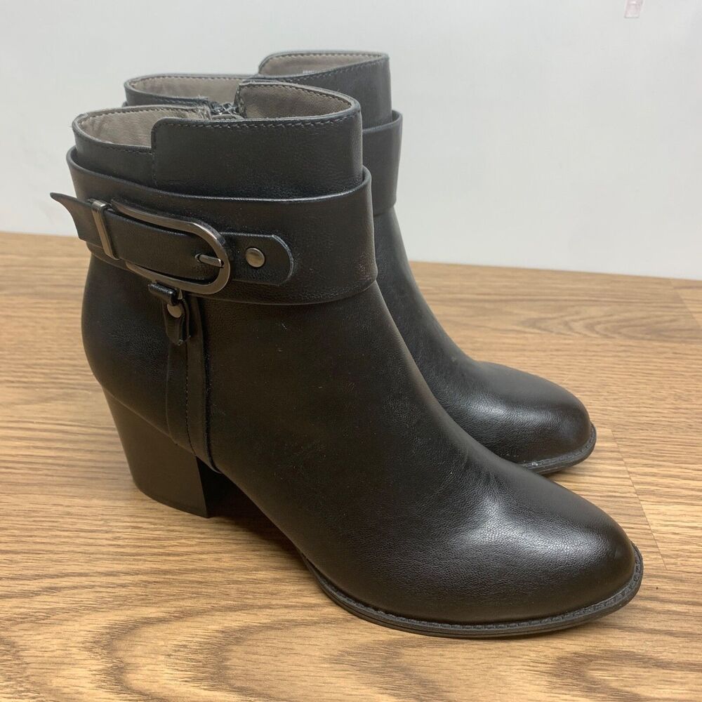 EURO SOFFT SYDNEY Black Ankle Booties by Sofft Size 8 M Man Made